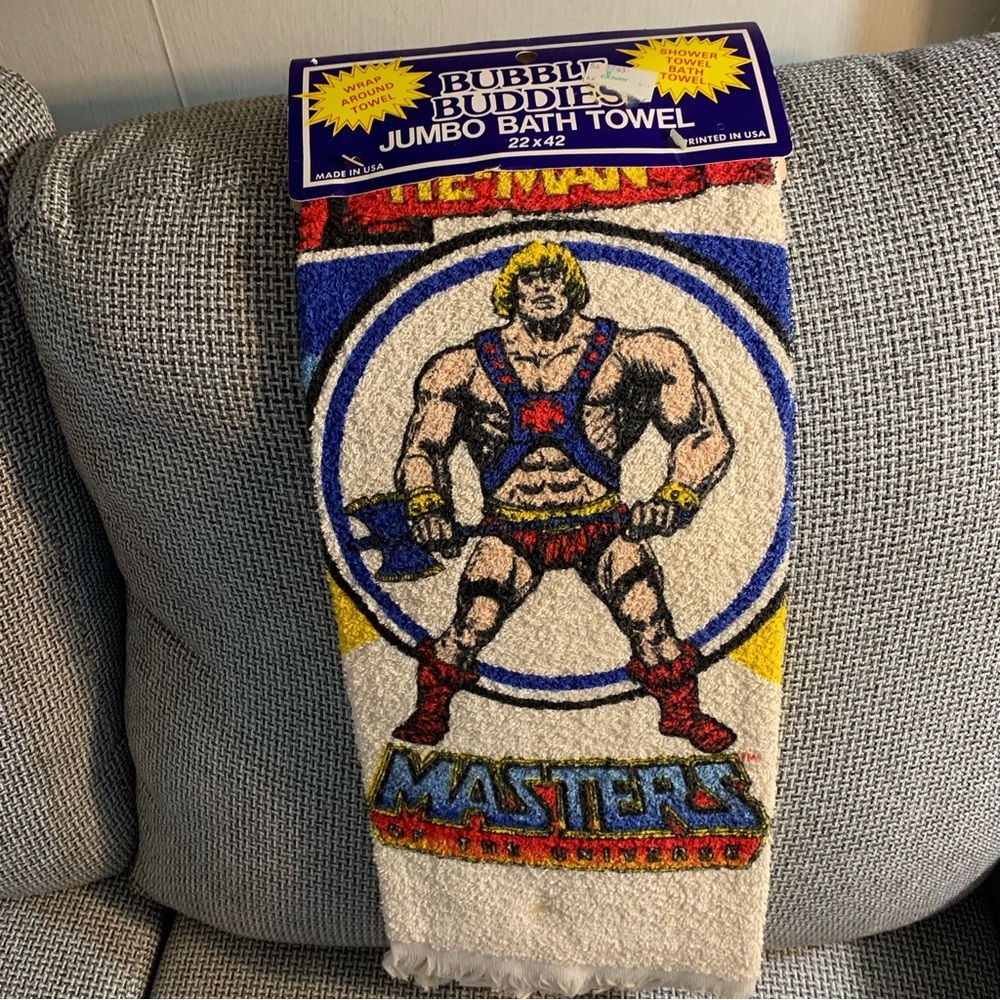 Vintage HE-MAN bath towel still in packaging